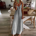 Colors Summer Sexy Boho Bow Maxi Dress