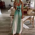 Colors Summer Sexy Boho Bow Maxi Dress