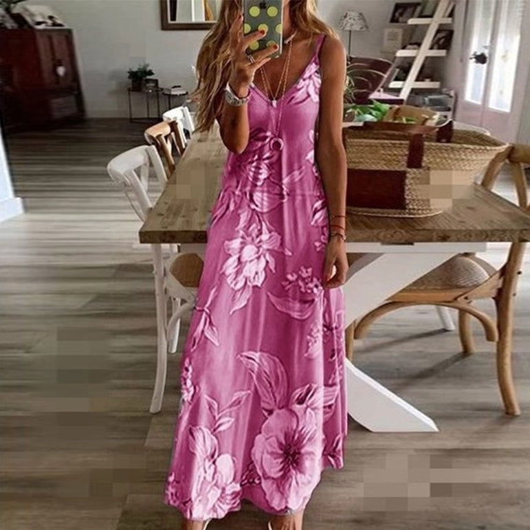 Colors Summer Sexy Boho Bow Maxi Dress