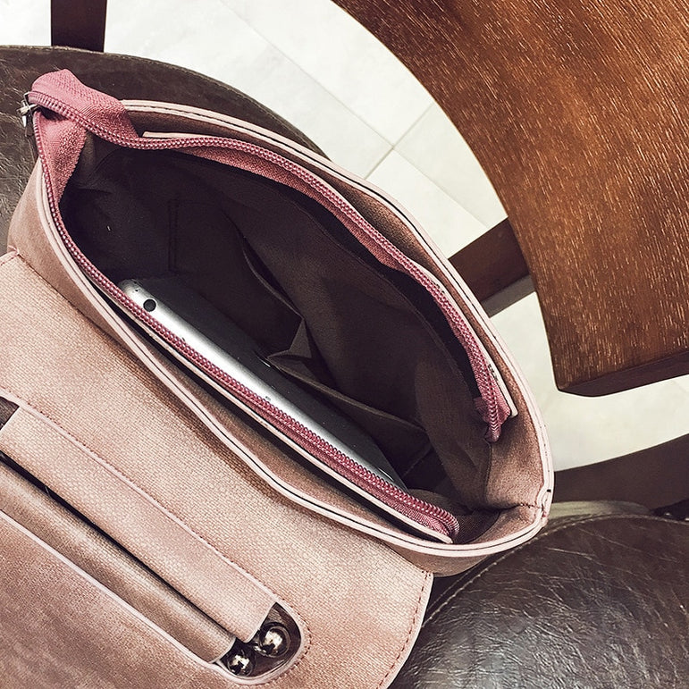 Pu Leather Travel Shoulder Bags For Teenager Girls