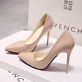 Pointed Toe Patent Leather Wedding Pumps