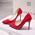 Pointed Toe Patent Leather Wedding Pumps