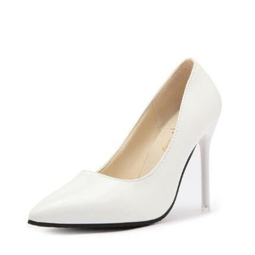 Pointed Toe Patent Leather Wedding Pumps