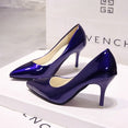 Pointed Toe Patent Leather Wedding Pumps