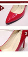 Pointed Toe Patent Leather Wedding Pumps