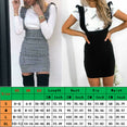Frill Ruffle Pinafore High Waist Party Mini Dress