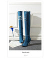 High Heels Women Shoes Tassel Jean Boat