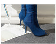High Heels Women Shoes Tassel Jean Boat