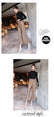 New Women PU Leather Belted High Waist Pants