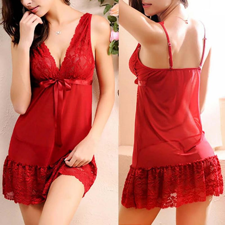 Nightwear Plus Size G-String Sexy Lingerie Dress