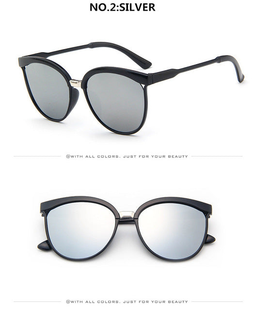 Cat Eye Luxury Plastic Sun Glasses