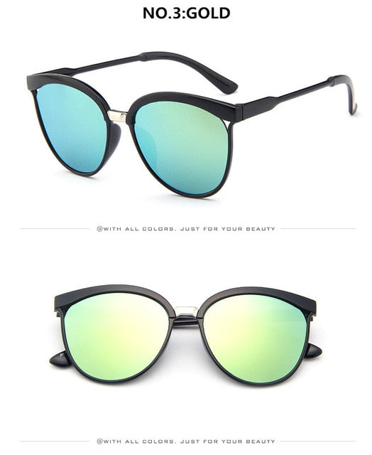 Cat Eye Luxury Plastic Sun Glasses