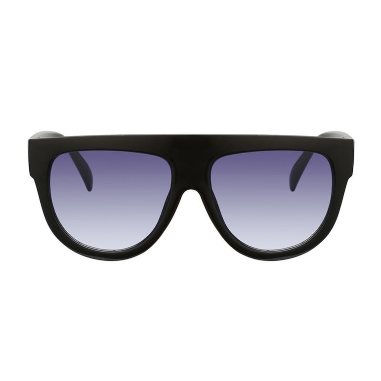 Flat Top Oversized Women Retro Sunglasses