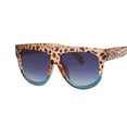 Flat Top Oversized Women Retro Sunglasses