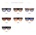 Flat Top Oversized Women Retro Sunglasses
