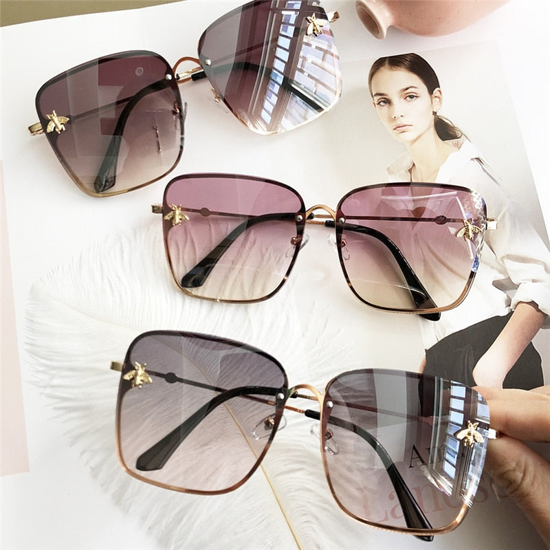 Oversize Square Women Celebrity Sunglasses