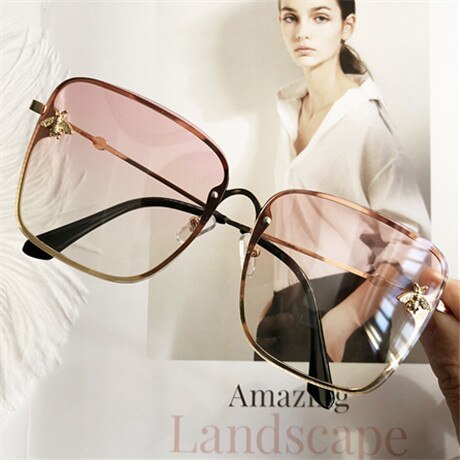 Oversize Square Women Celebrity Sunglasses
