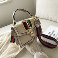Small Crocodile Print Flap Bags