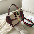 Small Crocodile Print Flap Bags