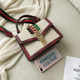 Small Crocodile Print Flap Bags