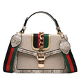 Small Crocodile Print Flap Bags