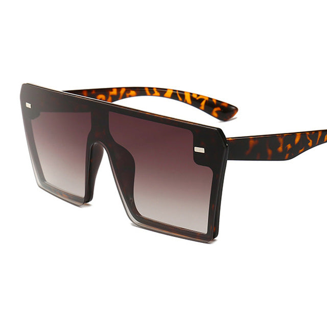 Luxury Brand Fashion Flat Top Sunglasses