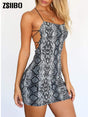Women Sexy Bodycon Backless Spaghetti Straps Dresses