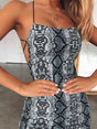 Women Sexy Bodycon Backless Spaghetti Straps Dresses