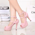 Open toe women pumps female high heels