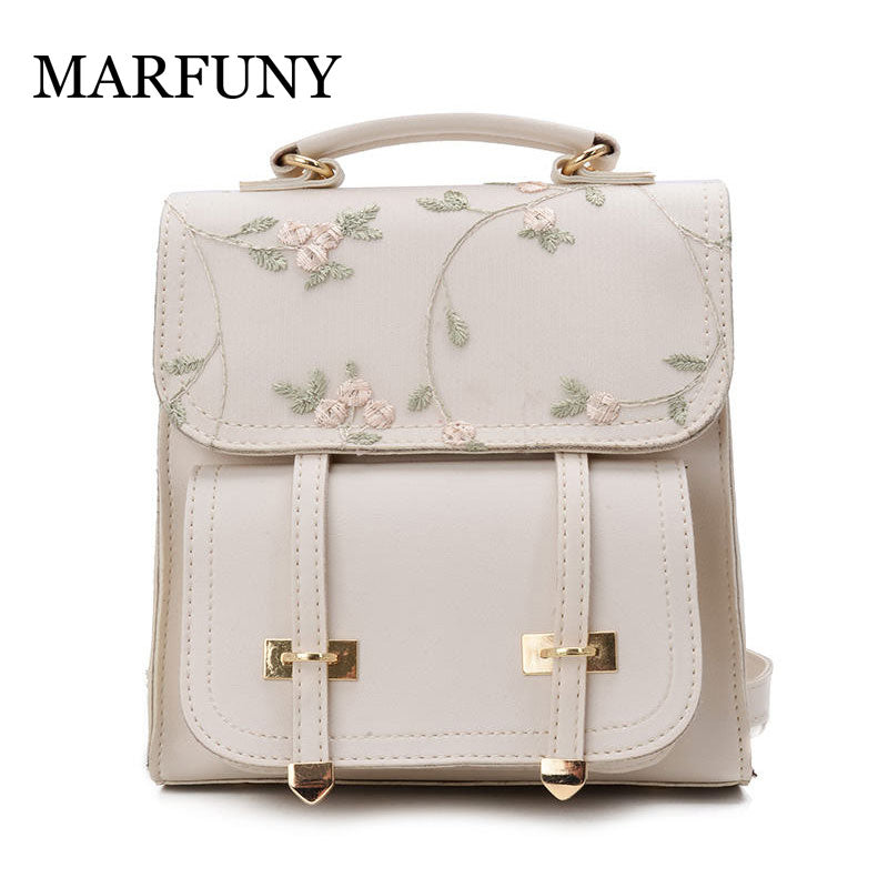 Teenage Girls High Quality Leather Backpack