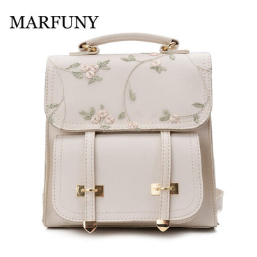 Teenage Girls High Quality Leather Backpack