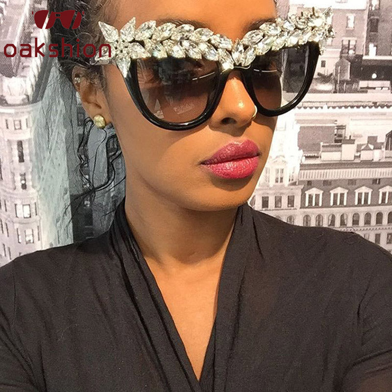 Luxury Cat Eye Diamond Sunglasses
